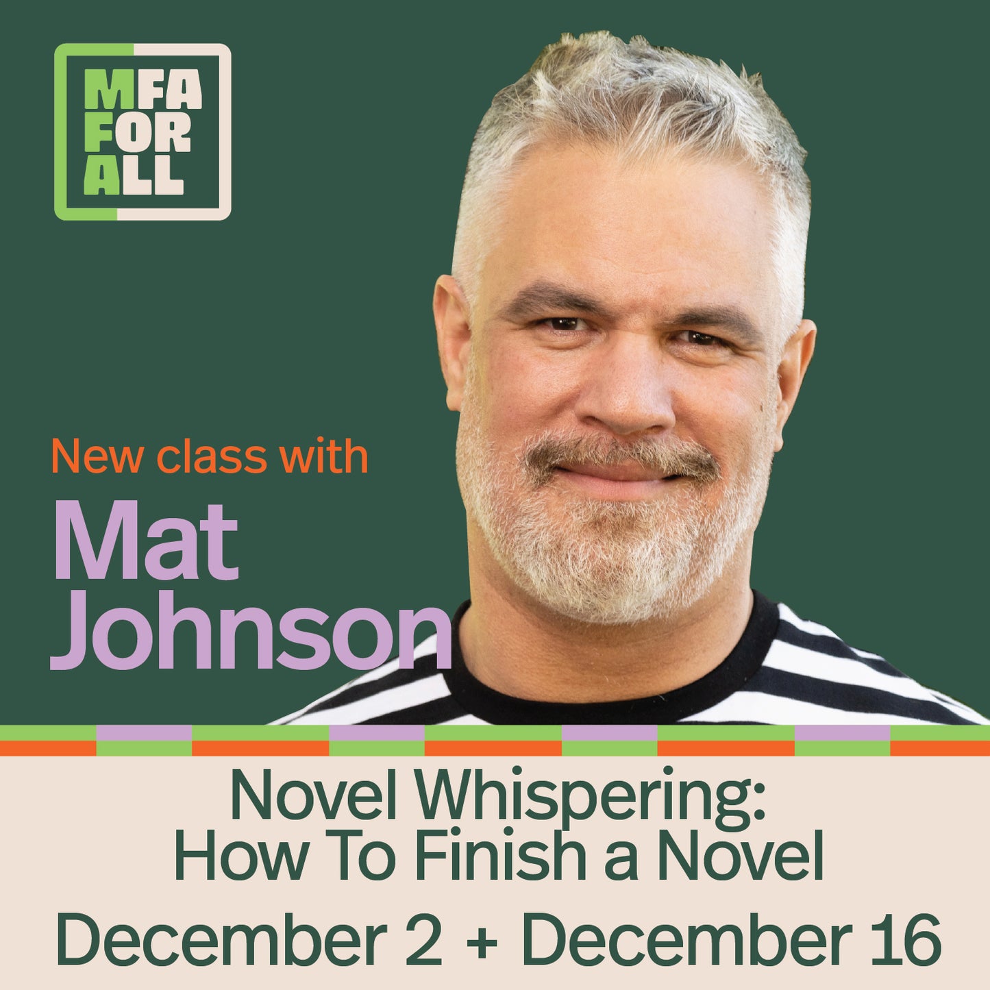 MFA for All - Mat Johnson (Novel Whispering)
