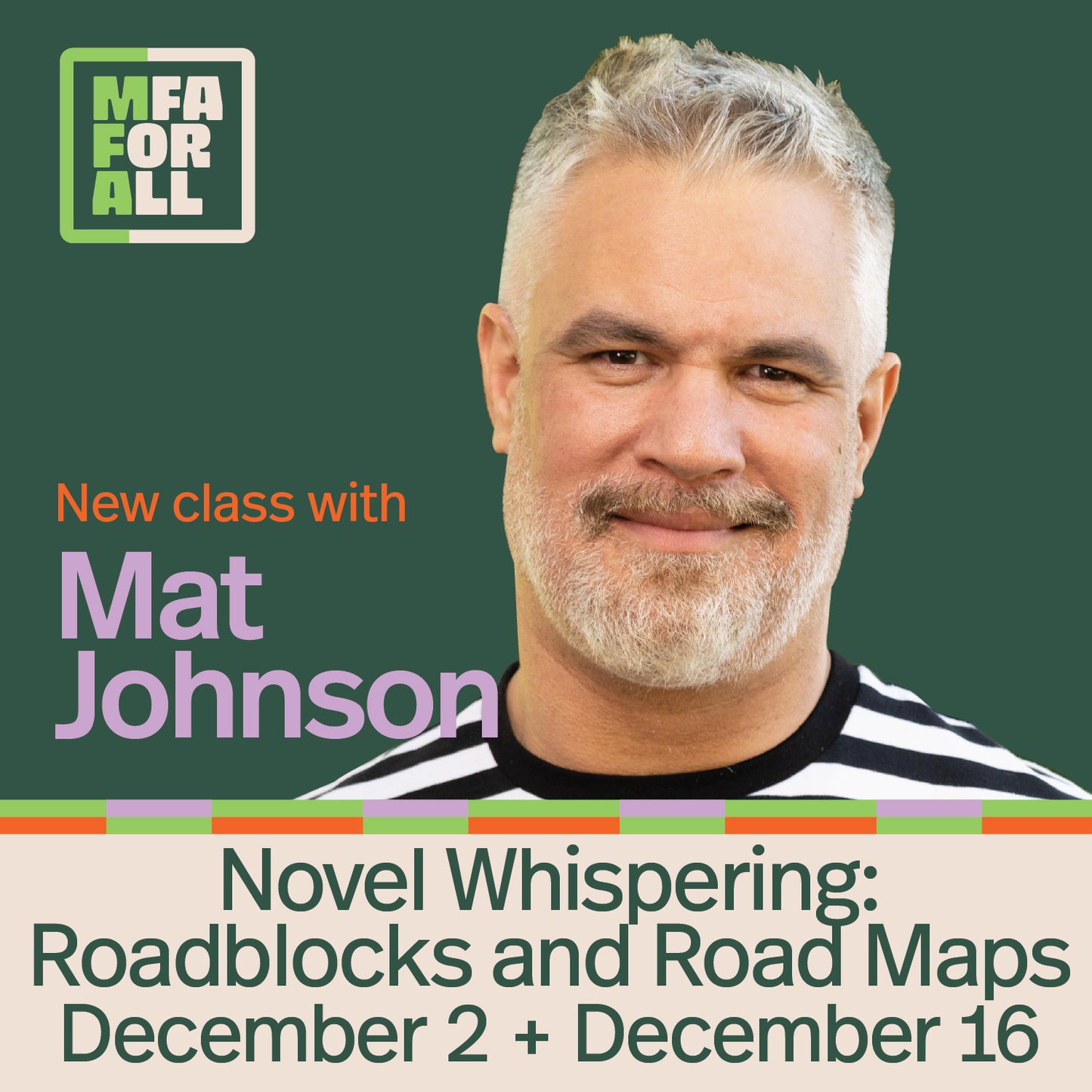 MFA for All - Mat Johnson (Novel Whispering)